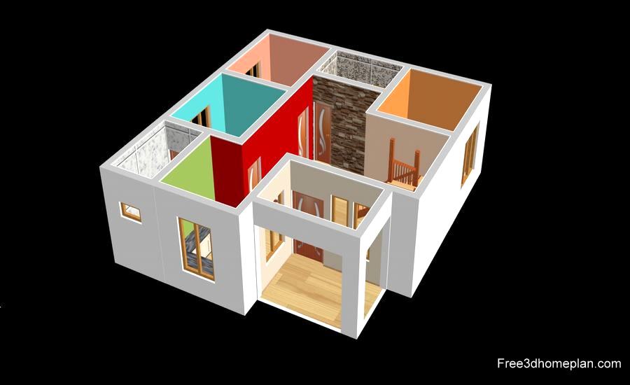 Free Download 9x10m Small Home Plans Free Download 3d House Design